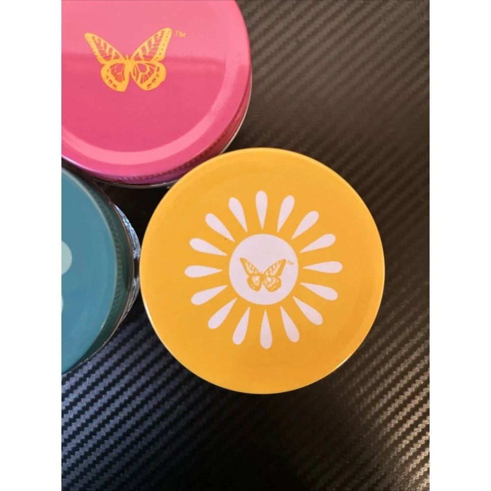 New Summer 2026 Dolly Parton Collection  3 Small Jars - Butterfly, Sun‎ & Flower